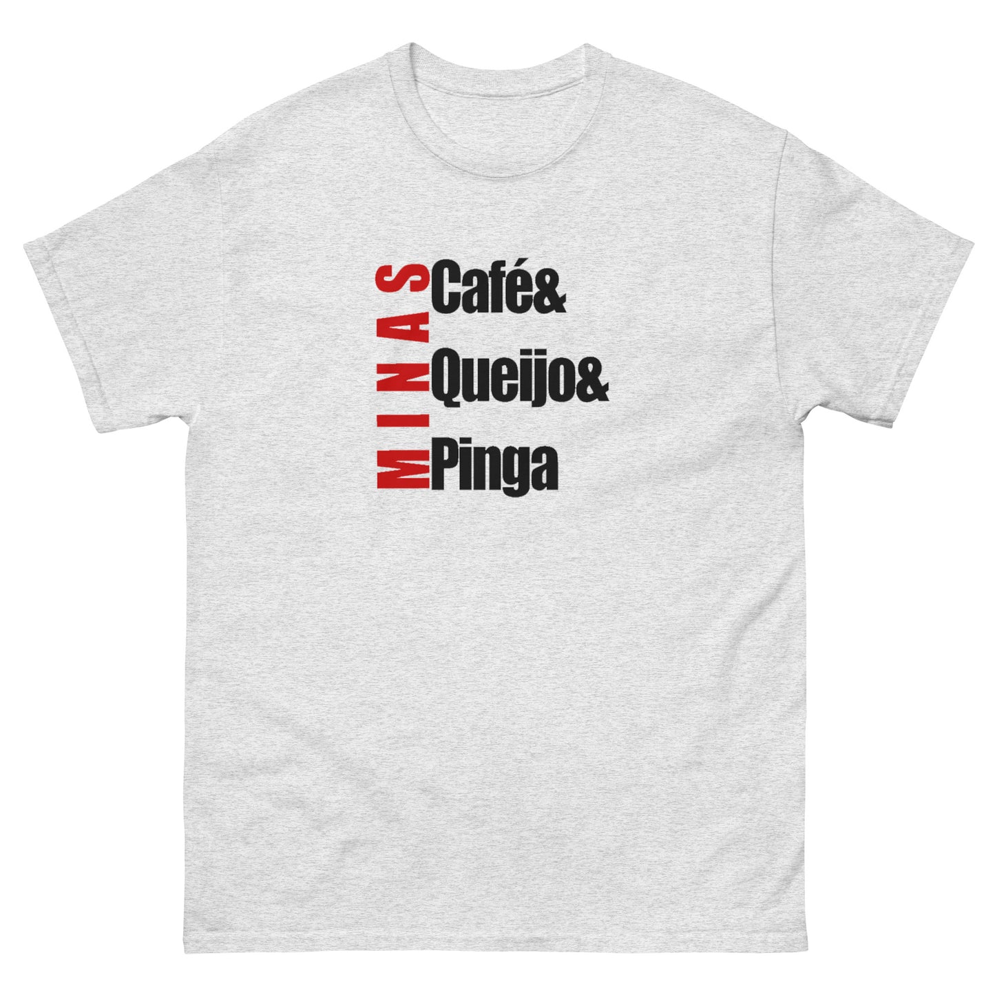 Café & Queijos & Pinga - M - Camiseta Clássica 100% Algodão - Estilo Streetwear e Urban Chic