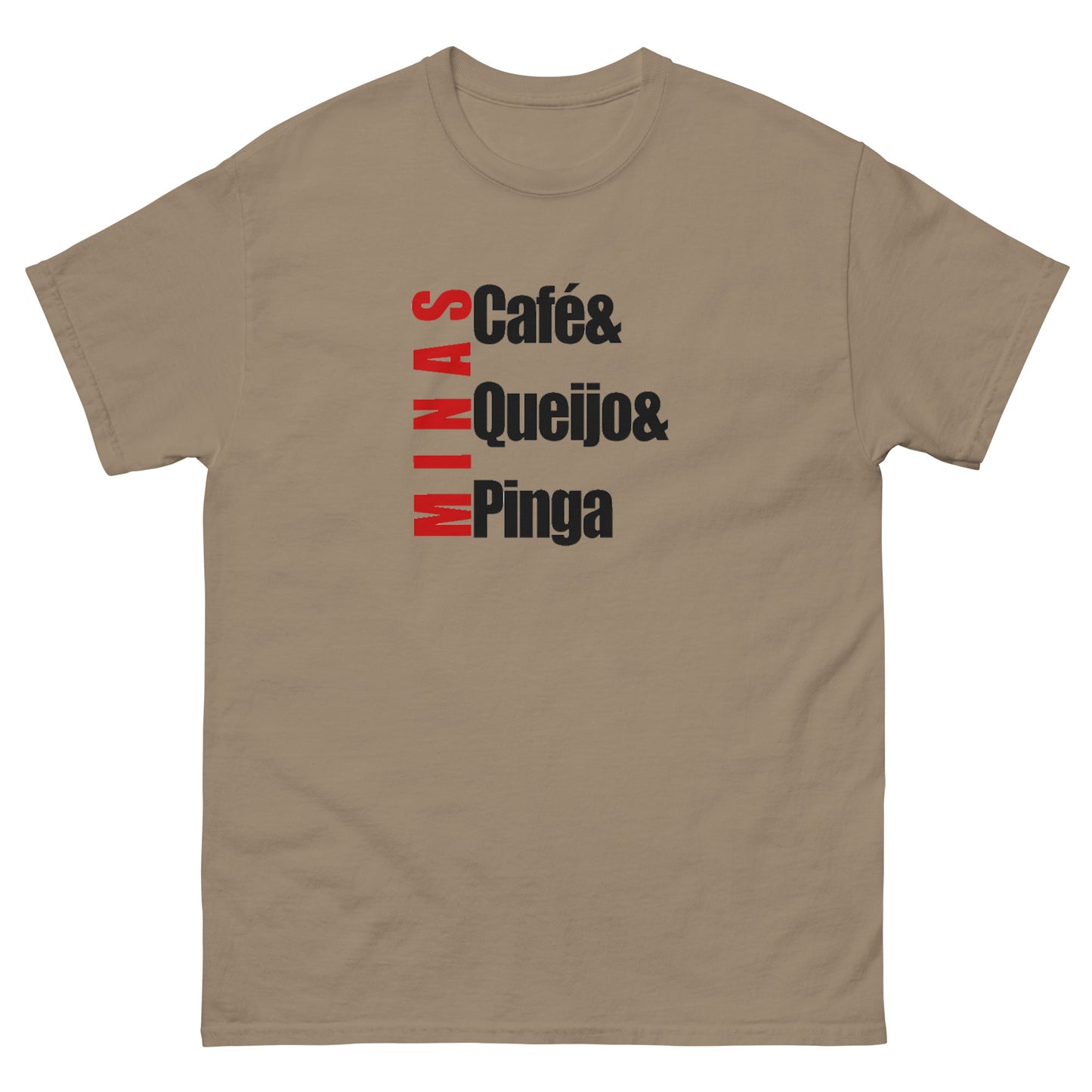 Café & Queijos & Pinga - M - Camiseta Clássica 100% Algodão - Estilo Streetwear e Urban Chic