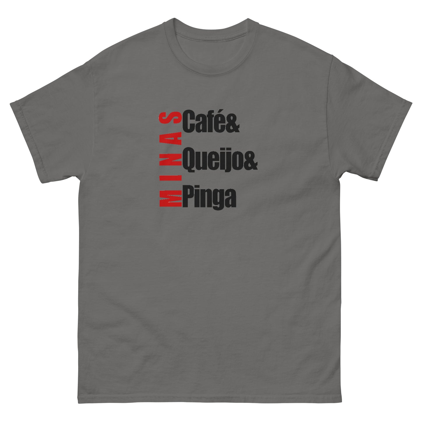 Café & Queijos & Pinga - M - Camiseta Clássica 100% Algodão - Estilo Streetwear e Urban Chic