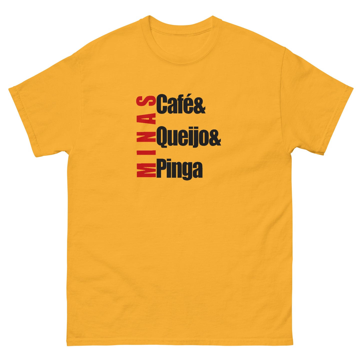 Café & Queijos & Pinga - M - Camiseta Clássica 100% Algodão - Estilo Streetwear e Urban Chic