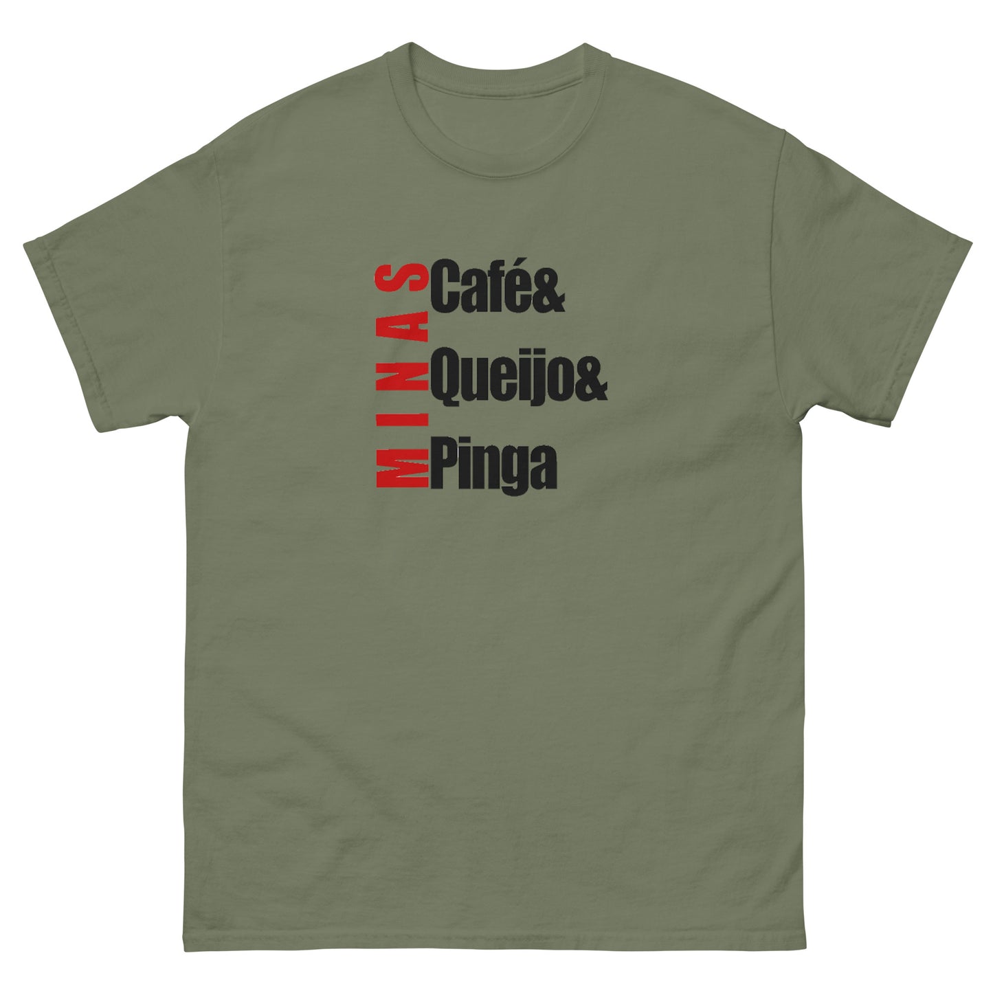 Café & Queijos & Pinga - M - Camiseta Clássica 100% Algodão - Estilo Streetwear e Urban Chic