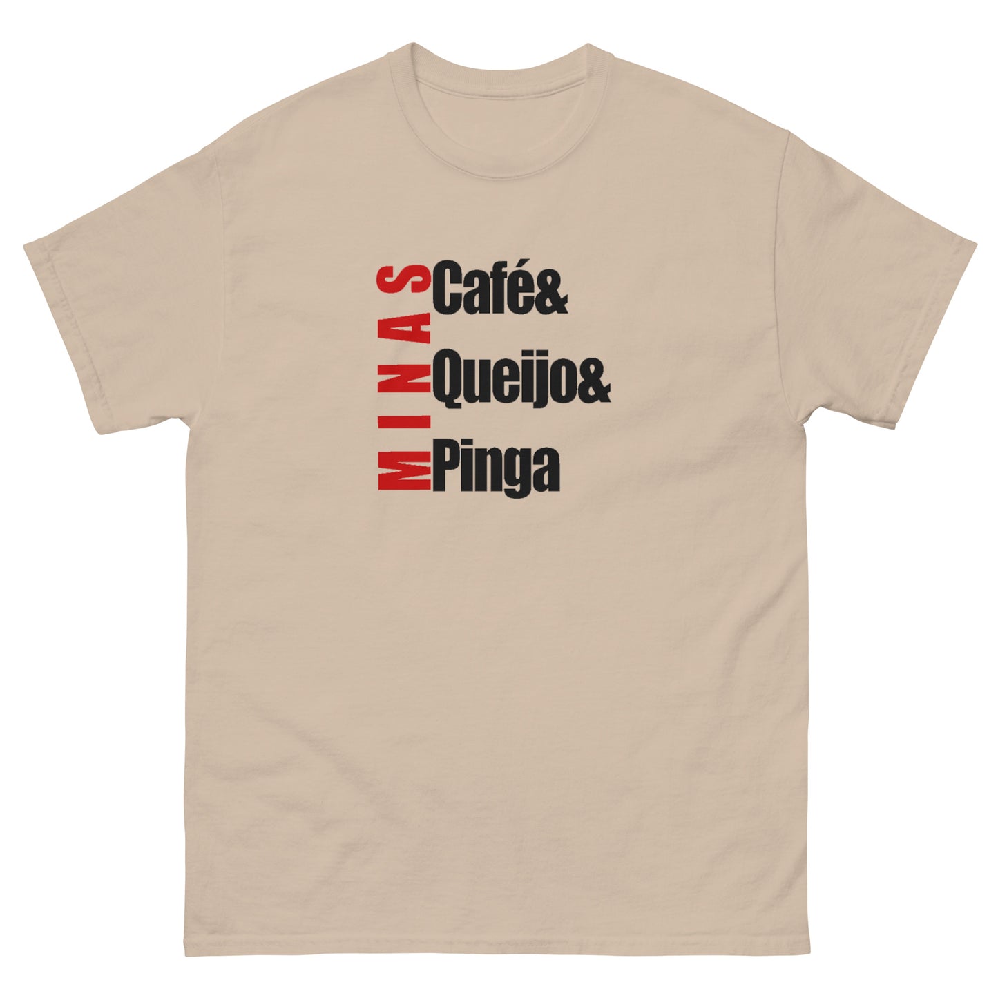 Café & Queijos & Pinga - M - Camiseta Clássica 100% Algodão - Estilo Streetwear e Urban Chic