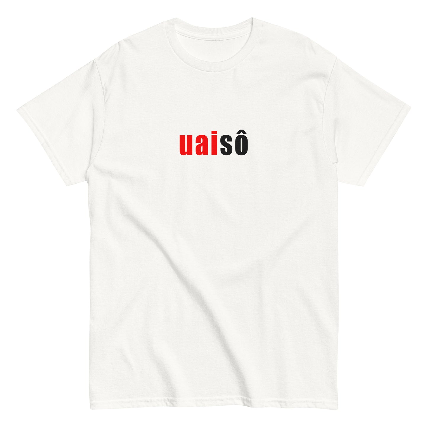 Uai Sô - Camiseta Clássica Masculina: Estilo Estruturado e Confortável